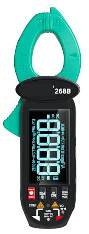 AYJYZHIAG 268B Leakage Current Detect Clamp Meter 0.1mA Precision True RMS Multimeter AC DC 60A Type-C Screen Rotation Clamp Meter