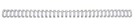 WireBind Drahtbinderücken, 100 Stück, 11mm, silber