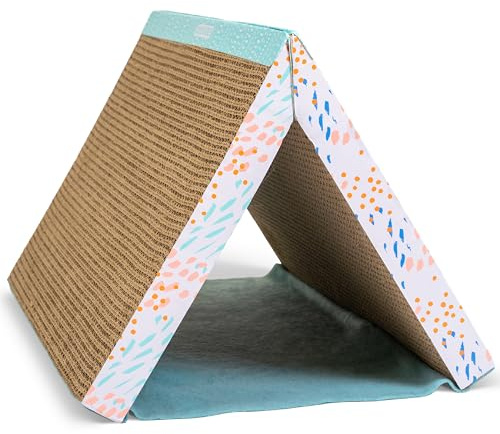 Petstages Fold Away Scratching Tunnel Toy for Cats (Colors May Vary)