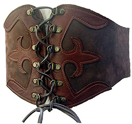 Miedergürtel Echtleder Farbe dunkel braun Passend für Taillenweite 95-100 cm