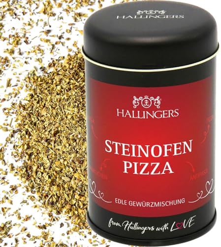Hallingers Genuss Manufaktur Gewürzmischung Geschenk - Koch-Gewürze in edler Geschenk-Dose BBQ Steinofen-P... für Pizza, Pasta & Anti-Pasti, Geschenkidee für Frauen Männer