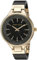 Anne Klein Women's Premium Crystal Accented Resin Bangle Watch Black