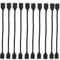HUALAND 10pcs Black 0.3M 0.98ft 4 Color RGB Extension Cable LED Strip Connector Extension Cable Cord Wire 4 Pin LED Connector for SMD 5050 3528 2835 RGB LED Light Strip (10 PCS)