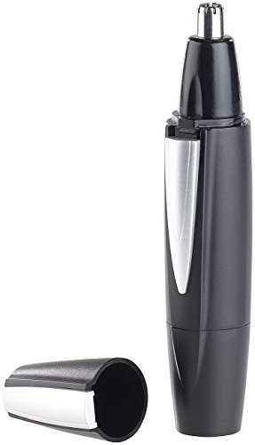 PEARL Nasenhaartrimmer: Nasen- & Ohrenhaar-Trimmer mit LED-Spot und Schutzkappe, IPX4 (Nasentrimmer, Nasenhaarschneider, Elektrorasierer)