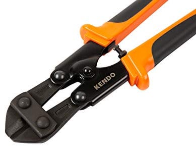 KENDO Mini Bolzenschneider - 200 mm - Schneidleistung: Materialen bis Ø 4 mm - Gehärtete Schnittkanten - Ergonomischer 2-Komponentengriff