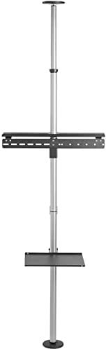 Techly 105612 Supporto da Pavimento a Soffitto per TV LCD/LED/Plasma 37-70 Silver