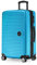 HAUPTSTADTKOFFER Mitte - Mittelgroßer Hartschalenkoffer, TSA, 4 Rollen, Check-In Gepäck mit 8 cm Volumenerweiterung, 68 cm, 88 L, Cyanblau