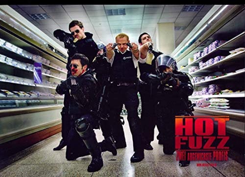 Hot Fuzz - Aushangfoto A4 21x29cm - 4 Stück-AK4