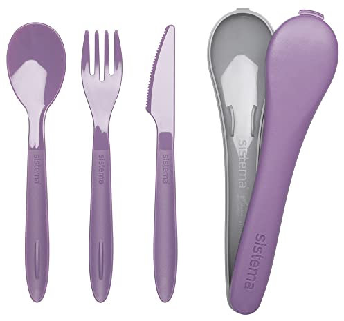 Sistema Cutlery Set to Go Purple