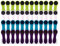 48 Wäscheklammern Soft Grip Softgrip Soft Touch Softtouch (Grün, Weiß, Blau, Violett, Anthrazit)