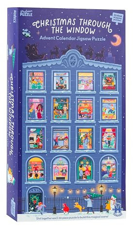 Professor PUZZLE Adventskalender Christmas Through the Window, Puzzle, ab 8 Jahren, für 1 Spieler