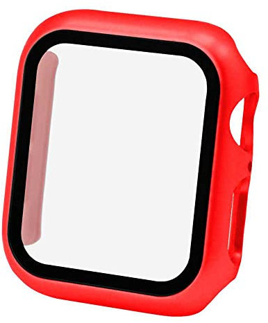 OcioDual Custodia Protettiva Compatibile con Apple Watch Series 4/5/6 SE 40 mm I Ultra Sottile a Protezione Completa, Resistente ai Graffi e Alle Cadute-Rosso