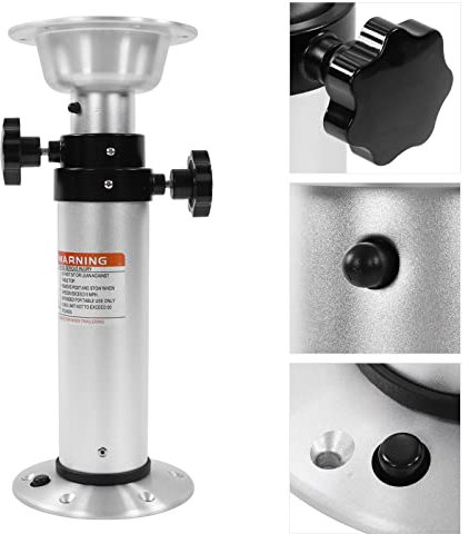 Abnehmbares Tischbein, 430–745 Mm, Höhenverstellbar, 3 Abschnitte, Aluminiumlegierung für Wohnmobil, Wohnwagen, Wohnmobil, Computer, Monitor, Ständer, Stabile Halterung,