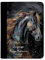 CreaDesign Customize A4 Zeugnismappe für Kinder - 26.7 x 32.7 x 1 cm, erweiterbar auf bis zu 20 Fächer, Sichtbuch ohne Klarsichthüllen, Pferd Black Beauty Design, Dokumentenmappe für Schüler