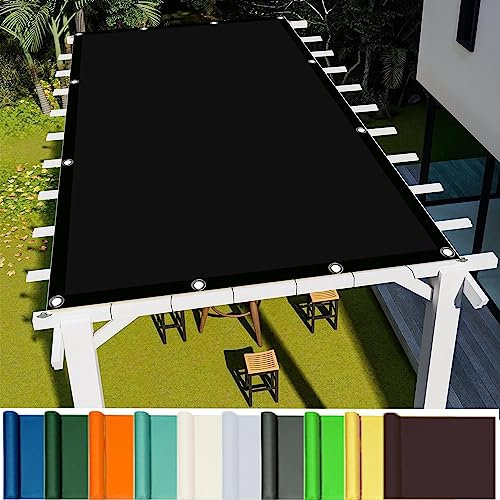 Right Angle Garden Canopy 1.8 x 3.2 m(5.91 x 10.5ft) PES Polyester 98% UV Block Hot Tub Shelter Pergola Awnings With Rope with Free Rope for Outdoor Garden Patio Lawn Party, Black
