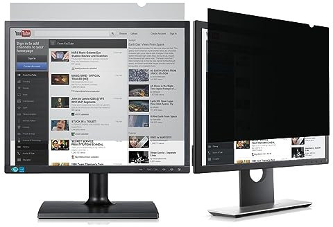 McgojoHi 17-inch Computer Privacy Filter for 17 Square Monitor(5:4 Aspect Ratio) Screen Protector Film for Data Confidentiality Anti-Spy Anti-Blue Light Anti-Glare Fuss-Free Installation