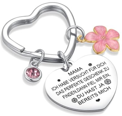 DIVSIC Muttertagsgeschenk für Mama, Schlüsselanhänger Mama, Beste Mama Geschenk, Mutter Geschenk, Weihnachtsgeschenke für Mama, Geburtstagsgeschenk für Mama