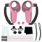 AZURAOKEY Kompatibel mit Meta 3 Zubehör Bundle Akkudeckel Ersatz-Kit mit 1 Paar Controller-Griffen, Abdeckung mit verstellbarem Knöchelriemen für Meta Quest 3 Controller