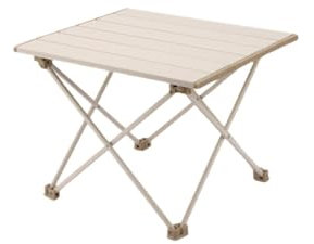 SAMEZA Campingtisch, tragbar, zusammenklappbar, Ultraleicht, Aluminium, für Reisen, Grill, Strand, Küche, Outdoor, Gartenausrüstung, Stuhl-Set, Utensilien, S, Beige