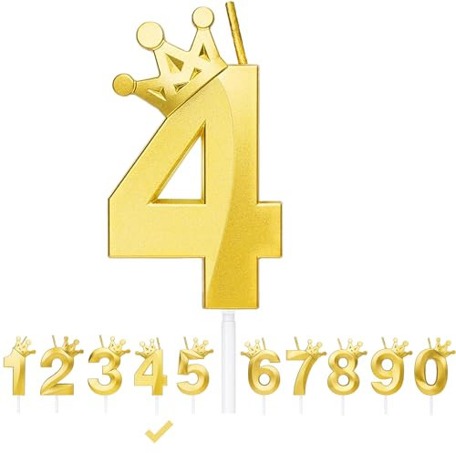 Geburtstagskerzen Zahlen,3D Zahlen Geburtstagskerzen,mit Kronendekor,Geburtstag Nummer Kerzen,Kerzen Geburtstag,Kerzen Geburtstag Zahl,Tortendeko Geburtstag,für Kuchen Geburtstag Jahrestag Partys (4)