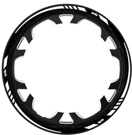 ZWBHNB Felgenrandaufkleber Motorrad-Innenseite des Radaufklebers, Nabenfelgen-Aufkleber, Wetterfest, Reflektierendes Streifenband Für Aprilia RSV4 GPR RS125 Tuono Shiver 750 Radaufkleber (Größe : 4)