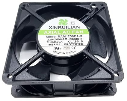 Senlifang Adatto per Ram1238b1 - C AC220V - 240V 0.08a/09a Due linee 120x120x38mm 12038 Ventilatore di raffreddamento quadrato