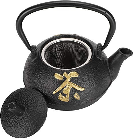 Dekaim Eisen Teekessel Eisen Teekanne Wasserkocher mit Sieb 0,3L Tee und Zen Set Boiler für Zuhause Teehaus