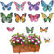 8 Stück Diamond Painting Schmetterling Sets, Diamond Painting Kinder Erwachsene Gartendekoration für Draußen und Drinnen Balkon Deko, Basteln für Kinder Diamont Painting Geschenk (Schmetterlinge)