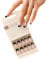 GZMAYUEN Press on Nails Medium Square, Nude French Kurz FakeTips für Nails, Full Cover Nail Tips Künstliche Fingernägel mit Nagelkleber, 14 Sizes - Pack of 30 Square Nails, Schwarz