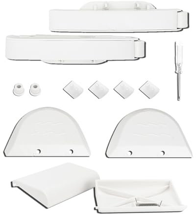 Qagea Kit de pièces d'aspirateur de piscine avec AXV417WHP Pod Swing, AXV604WHP avant et arrière, chaussures de pod AXV414P, volets AXV434WHP pour Hayward, Navigator, Arneson, Pool Vac Ultra, Pool Vac