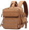 Vmokki Taktische Rucksack Klein 9 Liter Wanderrucksack Rückenbelüftung Anti Diebstahl für Wandern Reise Camping Trekking Jungen Mädchen Damen Herren (Khaki)