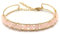 Miracles Minéraux Bracelet plaqué or avec pierre semi-précieuse, perles naturelles | création artisanale| lithothérapie (Alma| quartz rose)