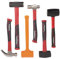 CraftZone 6-teiliges Hammer-Set für Heimwerker & Reparaturen zu Hause - Enthält 0,9 kg Totschlaghammer, 1,4 kg Vorschlaghammer, 1,4 kg Steinhammer, 453,6 g Kugelhammer, 453,6 g Klauenhammer, 453,6 g