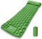 AQXONG Tapis de Couchage Gonflable de Camping, Matelas de Couchage Gonflable Imperméable avec Pompe à Pied et Coussin, Ultra Léger et Portable, Convient pour Camping, Randonnée et Voyage - Verte
