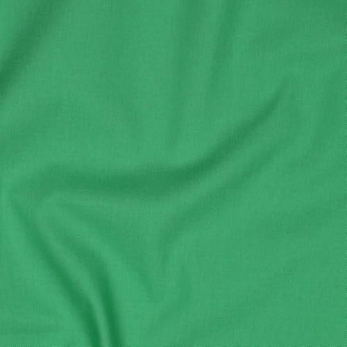 VmG-Store Baumwollstoff Uni 100% Baumwolle Oeko-Tex Meterware ab 50cm über 70 Farben zur Auswahl (101 Kelly Green, 100 x 148cm)