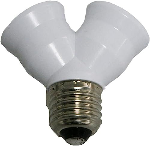 ASZHQUXIUAS Support de Douille d'ampoule, Adaptateur de Douille d'ampoule E27 1 à 2 Douilles de Lampe convertisseur de Douille d'ampoule rallonge d'éclairage