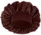 Dimeho Schlafmütze aus Satin für Herren Seidenhaube Silk Bonnet Haarhaube Mütze (DE/NL/SE/PL, Alphanumerisch, Einheitsgröße, L, Kaffee)