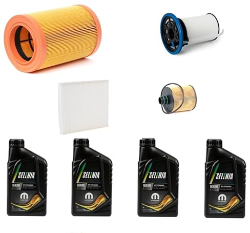 KIT TAGLIANDO 4 FILTRI COMPATIBILE CON ALFA ROMEO Giulietta (940) 1.6 JTDM (940FYB11, 940FYB1A, 940FYF11, 940FYF1A) 105, 116 e 120 CV