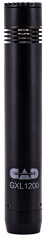 Microfono a condensatore a membrana a piccolo diaframma CAD Audio GXL1200 per voce da studio e batteria per registrazioni professionali (XLR, alimentazione phantom 24V/48V, 30 Hz - 20 KHz)
