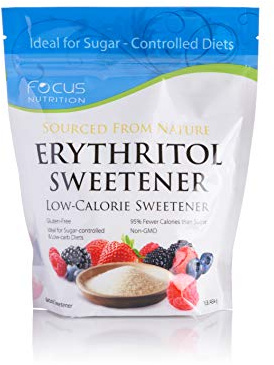 Focus Nutrition, Sugar-Free, Non-GMO, Gluten-Free Erythritol Low Calorie Sweetener - 1 lb. Ziplock Bag