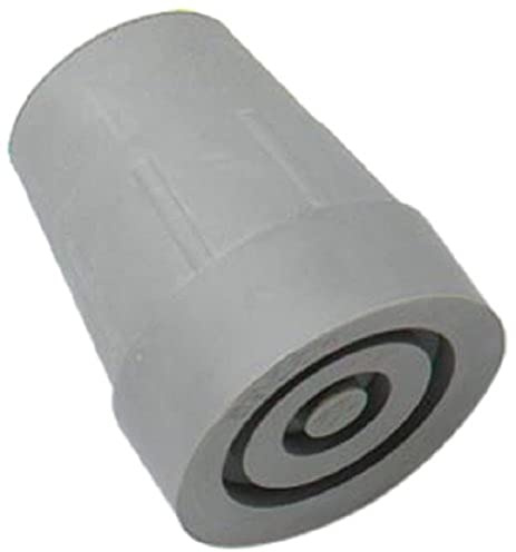 Merriway® BH01559 (4 Pcs) Heavy Duty Rubber Crutch Ferrules Tips, 22mm (7/8 inch) Grey - Pack of 4 Pieces