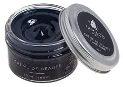 Famaco - Cirage Chaussure - Crème de Beauté - BLEU PILOTE - Pommadier 50 ml - Ravive les couleurs - Imperméabilise - Brillance longue durée