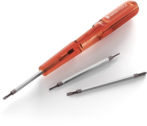 PB Swiss 169 Type 1 Pocket Screwdriver with 3 Double Blades Slotted + Phillips