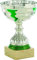PALLART 7115 – 2 Trofeo Sportivo con Motivo Lampo PLT/15 cm, Argento, Taglia Unica