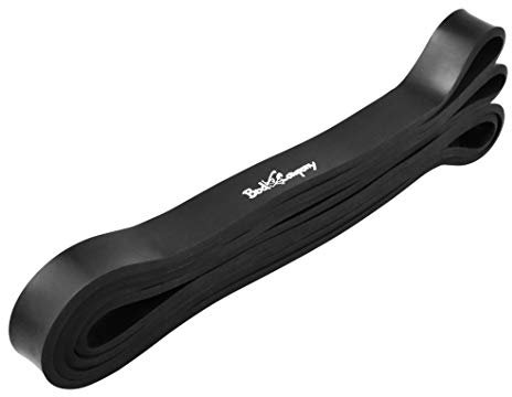 Bad Company Powerband I Widerstandsbänder in Verschiedene Zugstärken und Farben I Fitnessband für das Krafttraining, Gymnastik und Dehnübungen I Schwarz