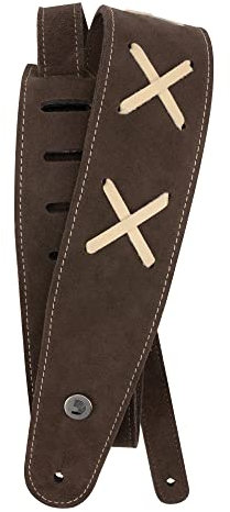 D'Addario, DG Gitarrengurt aus Wildleder, Vintage, 6,4 cm