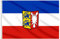 Lixure Schleswig-Holstein Flagge, 150x240cm Schleswig-Holstein Fahne -Polyester, Digitaldruck, lebendige Farbe, lichtbeständig, doppelt genäht, mit Messingösen für Garten Innen- Außenbereich
