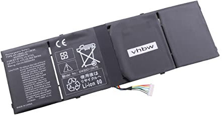 vhbw Akku kompatibel mit Acer Travelmate P446-M-51YR, P446-M-53SY, P446-M-53ZL, P446-M-54VA Notebook (4000mAh, 15V, Li-Ion)