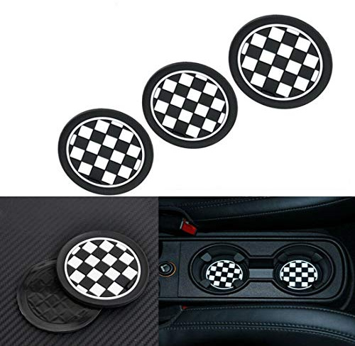 Cup Holder Silicone Pad Non-slip Mat Coaster 3PCS For BMW Mini Cooper Clubman