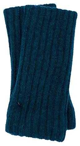 FosterNatur, Merino Armwärmer/Pulswärmer, 100% Wolle (Petrol)